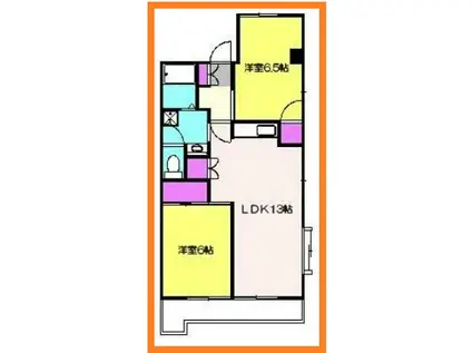 フォーレストマンション(2LDK/2階)の間取り写真