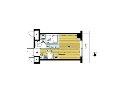 トーシンフェニックス桜上水弐番館(1K/2階)の間取り写真