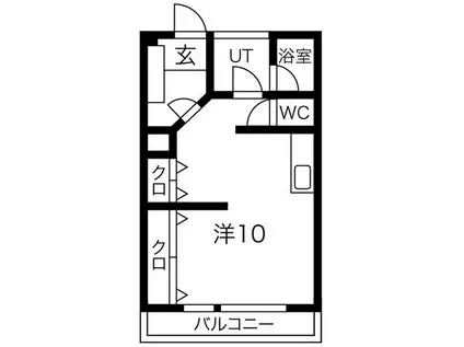 メゾンラピス(ワンルーム/3階)の間取り写真