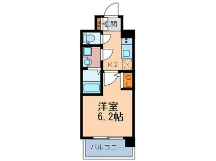 エスリード梅田グレイス(1K/4階)の間取り写真
