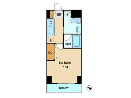 PASTORAL MIRASHUN(1K/6階)の間取り写真