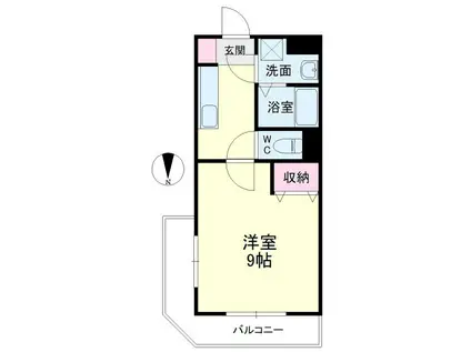 CYNTHIA山下(1K/5階)の間取り写真