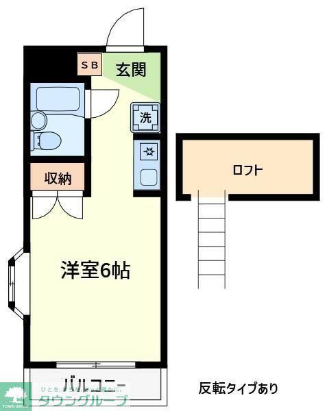 コーポ藤(1K/2階)の間取り写真