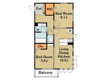 コンフォートプラスT(2LDK/3階)の間取り写真