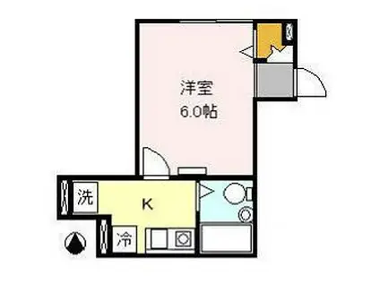 ハレ ロォカヒ(1K/1階)の間取り写真