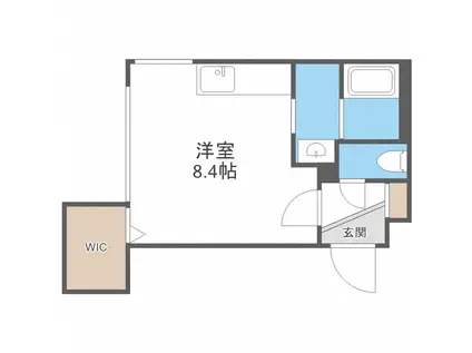 オッペンハイムN15(ワンルーム/2階)の間取り写真