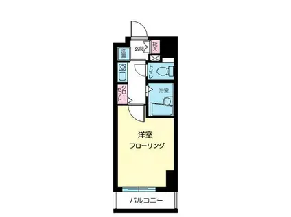 サンテミリオン早稲田駅前弐番館(1K/7階)の間取り写真