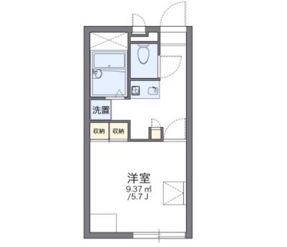 レオパレスASAGOE17(1K/1階)の間取り写真
