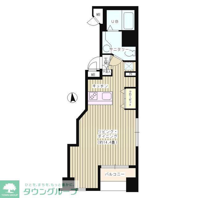 KS麹町(ワンルーム/5階)の間取り写真