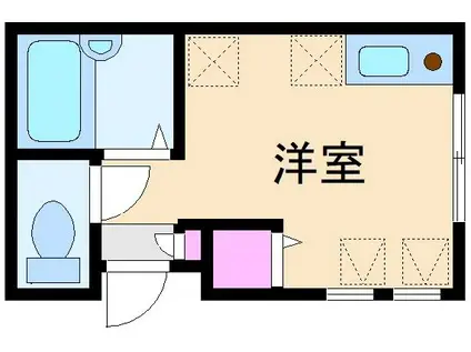 サンシャイン新横浜(ワンルーム/1階)の間取り写真