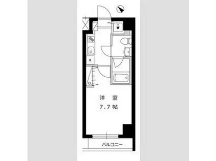 ハーモニーレジデンス田町(1K/5階)の間取り写真