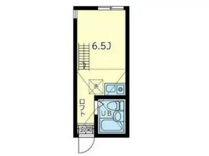 ユナイト大道ヘンリーパーセル(ワンルーム/1階)の間取り写真