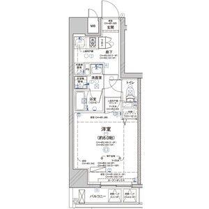 ディアレイシャス大須赤門通本町(1K/7階)の間取り写真