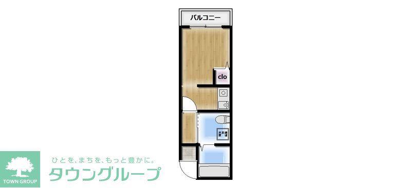 LIVE FLAT(ワンルーム/2階)の間取り写真