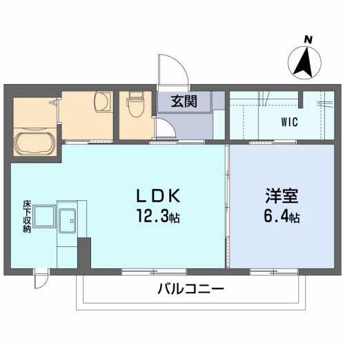 シャーメゾン マルシュ(1LDK/1階)の間取り写真
