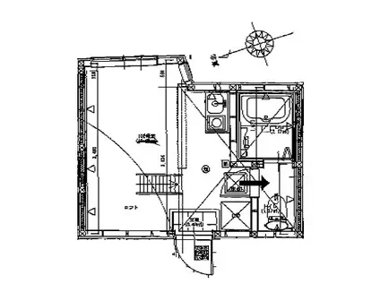 ユナイト追浜ハンプトン(ワンルーム/1階)の間取り写真