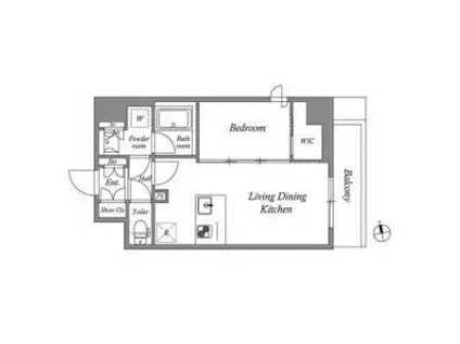 AUFTAKT 天王寺(1LDK/3階)の間取り写真