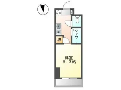 N.S.ZEAL東別院中駒ビルエヌエスジール東別院中駒ビル(ワンルーム/4階)の間取り写真