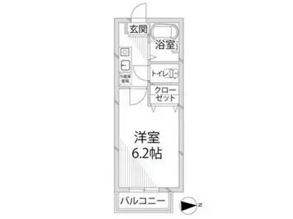 ナイスワン太子(1K/1階)の間取り写真
