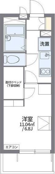 レオパレスメルナカヤ(1K/3階)の間取り写真