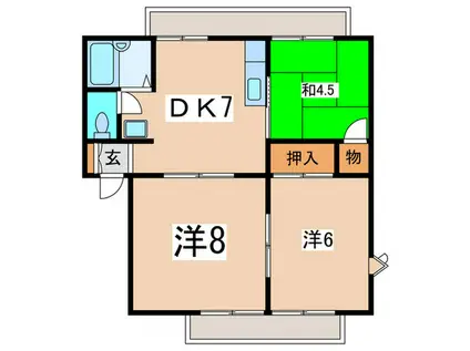 シャトレ・大和(3DK/3階)の間取り写真