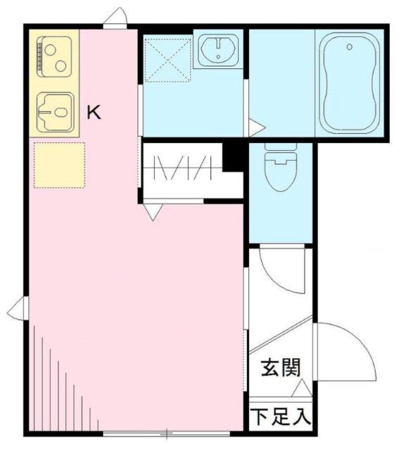 カーサビアンカ(ワンルーム/1階)の間取り写真