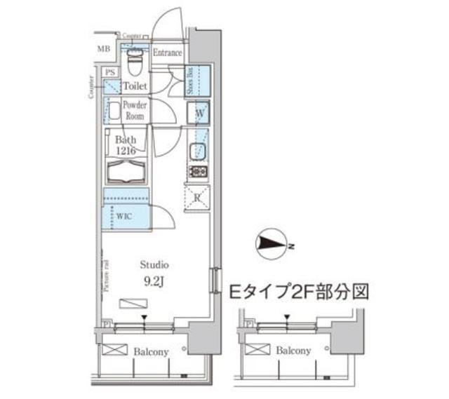 パークアクシス東高円寺(ワンルーム/6階)の間取り写真