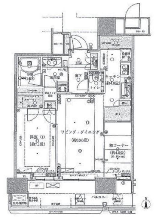 THE TOYOSU TOWER(2LDK/23階)の間取り写真