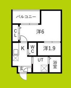 大浜北町シーエム・シス(2K/4階)の間取り写真
