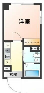 ALETTA大島(1K/2階)の間取り写真