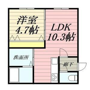 CASA OTTO(1LDK/2階)の間取り写真