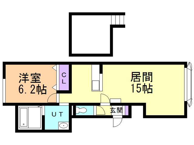 FORZAIII(1LDK/2階)の間取り写真
