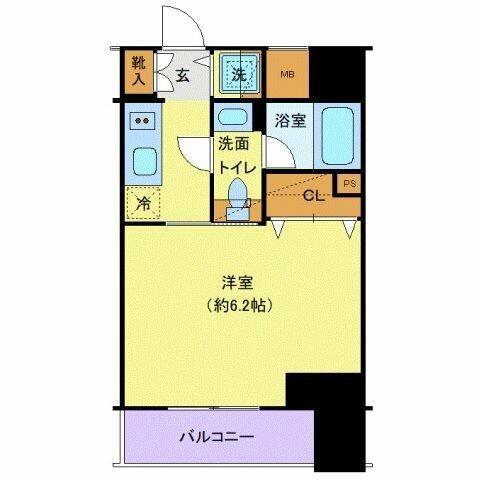 シーフォルム大森(1K/7階)の間取り写真