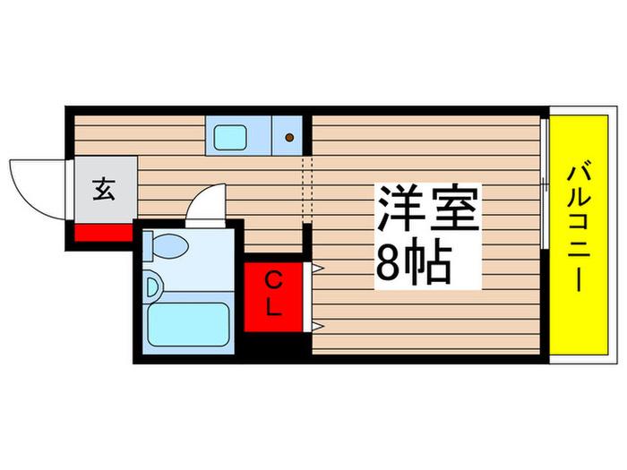 第3北松戸サンロードス(ワンルーム/5階)の間取り写真