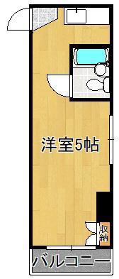 マンション葉山中井(ワンルーム/3階)の間取り写真