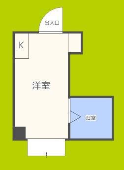 昭和グランドハイツ下寺(ワンルーム/7階)の間取り写真