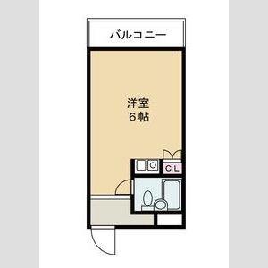 デアリックス広畑(ワンルーム/8階)の間取り写真