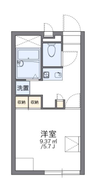 レオパレスノエル(1K/2階)の間取り写真