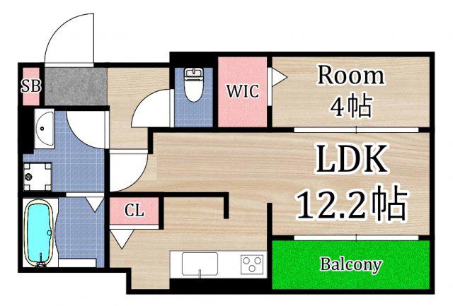 D-ROOMU-SEKIME(1LDK/1階)の間取り写真