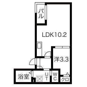 WARREN HIGASHIHARUTA I(1LDK/3階)の間取り写真