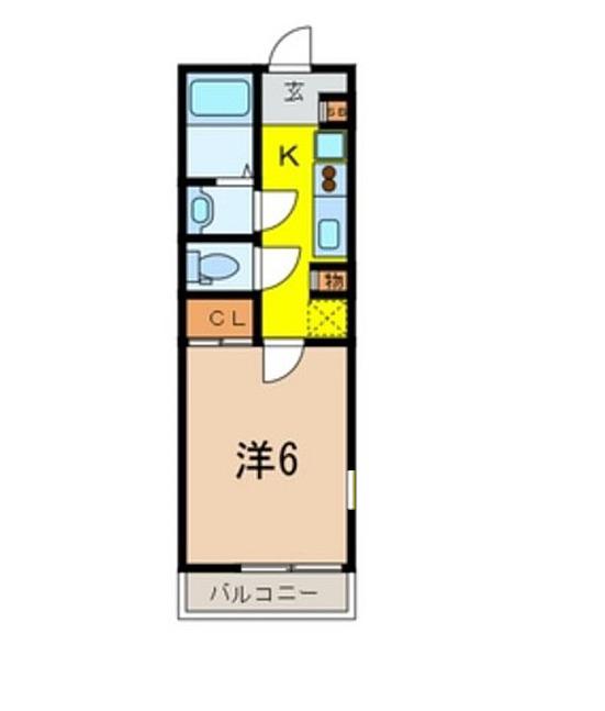 FEERIE(1K/3階)の間取り写真