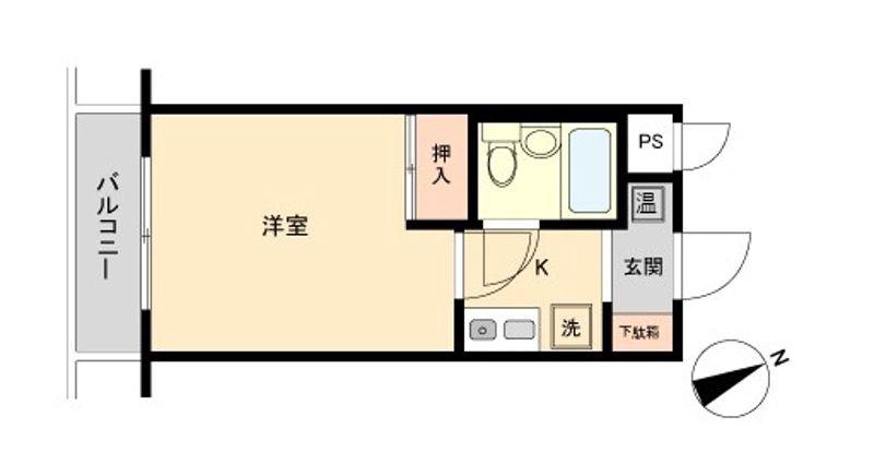 プレール要町(1K/3階)の間取り写真