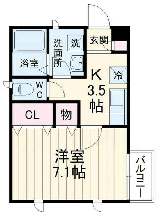 ブルーブリッジ鵠沼海岸 2階階 間取り