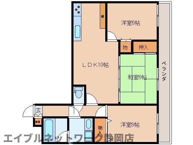MAISON DE CALM(3LDK/3階)の間取り写真
