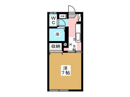 大野PLAZA(1K/2階)の間取り写真