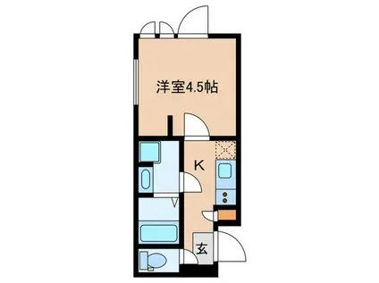 TIMELESSTOBUNERIMA(1K/4階)の間取り写真