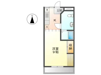 CITY・O(1K/4階)の間取り写真