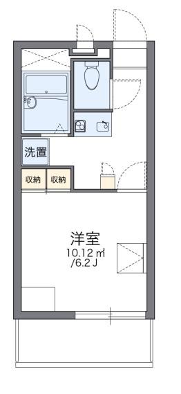レオパレスオーキッドII(1K/3階)の間取り写真