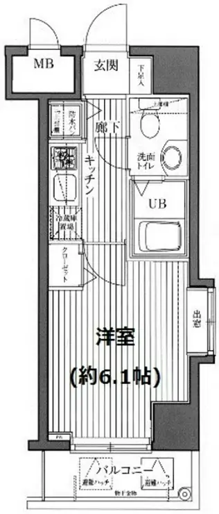 ガラ・ステージ芝公園駅前 10階階 間取り