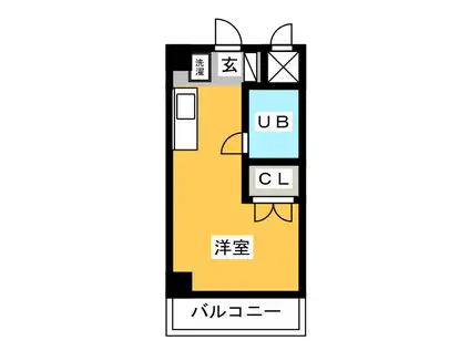 第2のぼりマンション(ワンルーム/4階)の間取り写真
